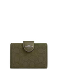 Coach Snap Wallet In Signature Jacquard