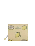Coach Snap Wallet With Lemon Print