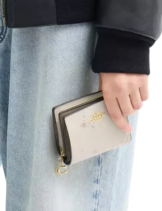Coach Snap Wallet With Star Print
