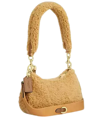 Coach Teri Mini Crossbody Bag In Shearling