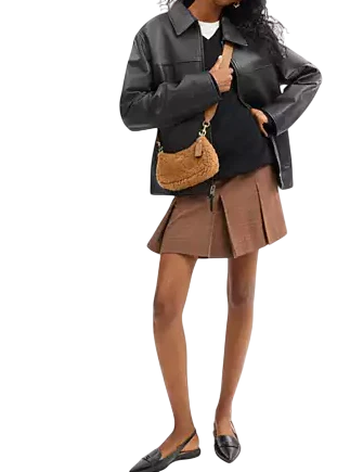 Coach Teri Mini Crossbody Bag In Shearling