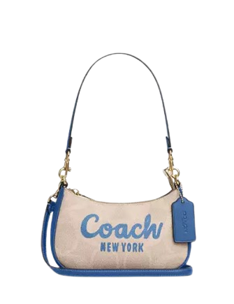 Coach Teri Mini Crossbody Bag In Signature Canvas With Coach Graphic