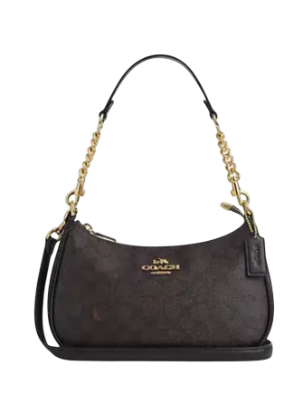 Coach Teri Shoulder Bag In Signature Canvas