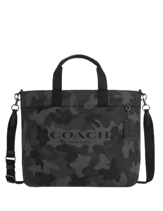 Coach Tote Bag 38 With Camo Print