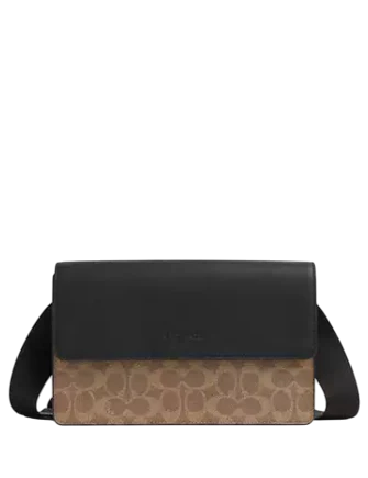 Coach Turner Flap Crossbody Bag In Signature Canvas
