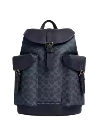 Coach Warner Backpack In Signature Canvas