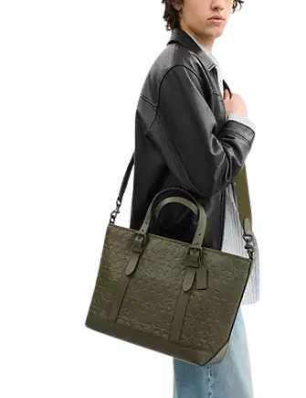 Coach Warner Tote Bag In Signature Leather