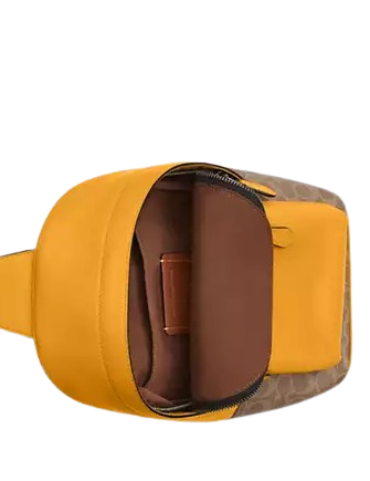 Coach West Pack In Colorblock Signature Canvas