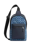 Coach West Pack In Signature Denim
