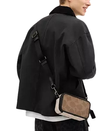 Coach Wyatt Crossbody Bag In Blocked Signature Canvas