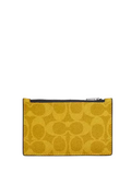 Coach Zip Card Case In Signature