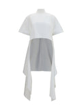 Alaïa Women Asymmetric Cotton T-Shirt