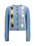 Ganni Women Diamond-Pattern Cardigan