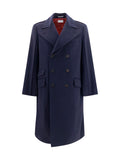 Brunello Cucinelli Men Double-Breasted Wool Coat