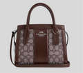 NWT Coach Andrea Carryall Bag In Signature Jacquard & Leather
