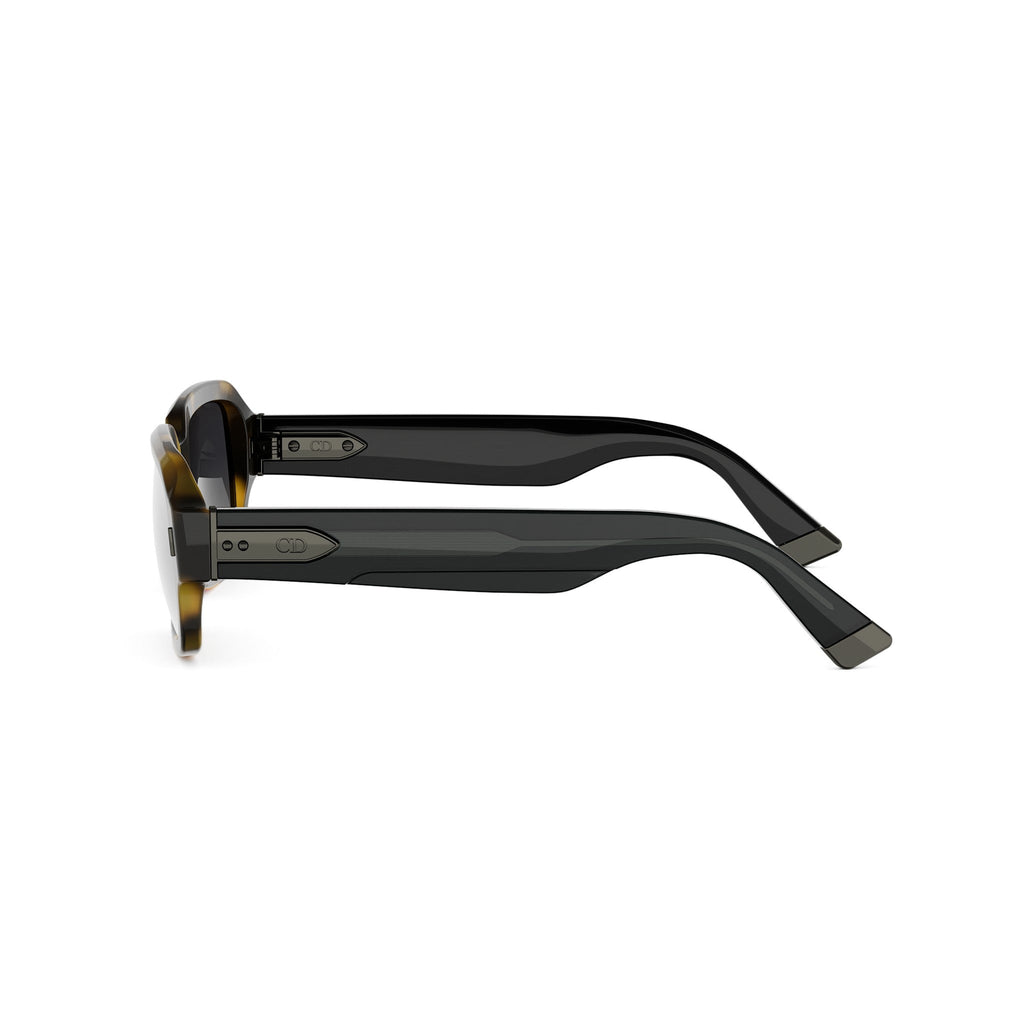 Havana Geometric Acetate Sunglasses