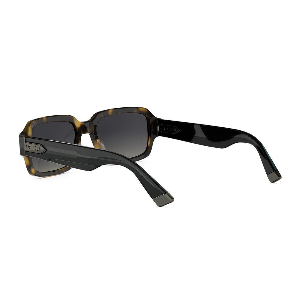 Havana Geometric Acetate Sunglasses