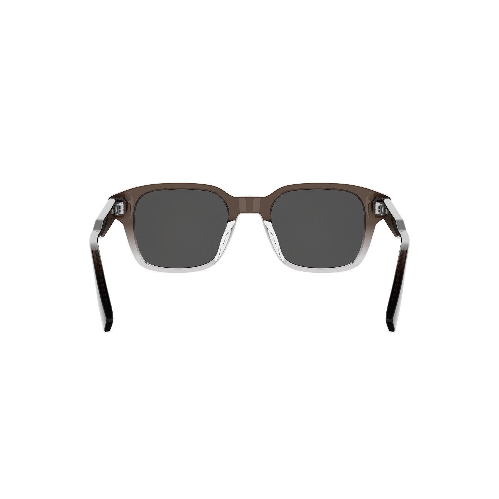 Brown Geometric Acetate Sunglasses