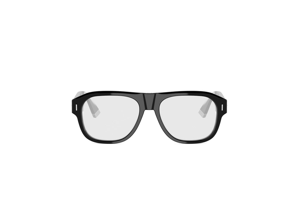 Black Pilot Acetate Eyeglasses