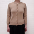 DOLCE & GABBANA BLUSH CARDIGAN WITH LACE DETAIL BACK - SIZE 40