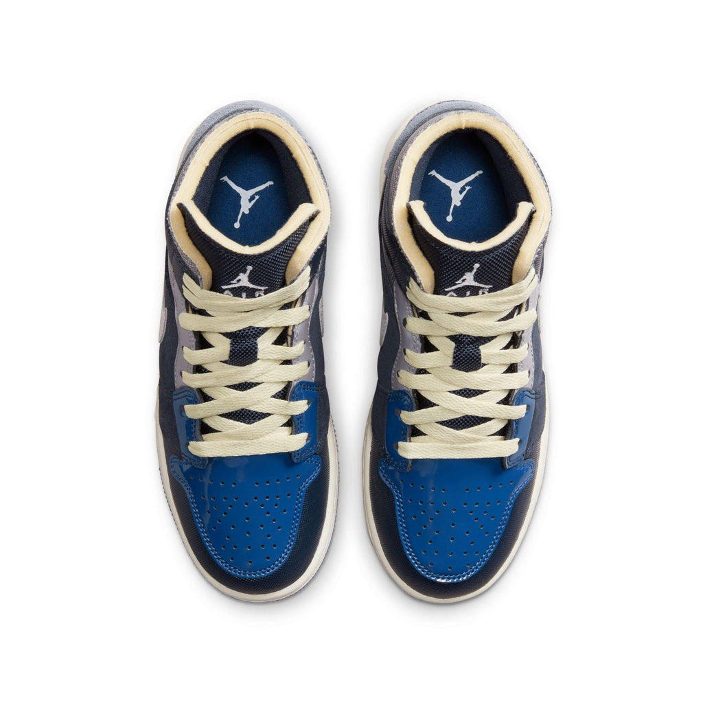 Air Jordan 1 Mid SE Craft Big Kids' Shoes