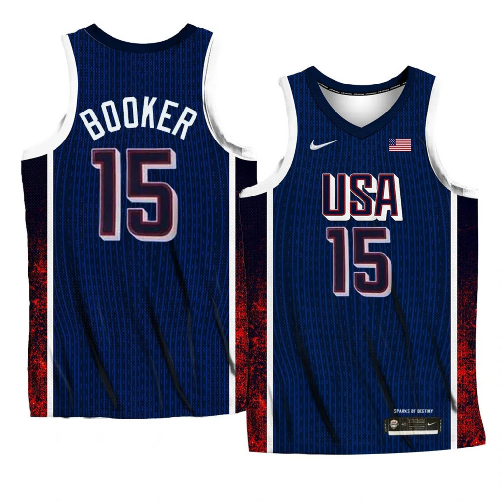 Devin Brooker Team USA 2024 Olympics Jersey