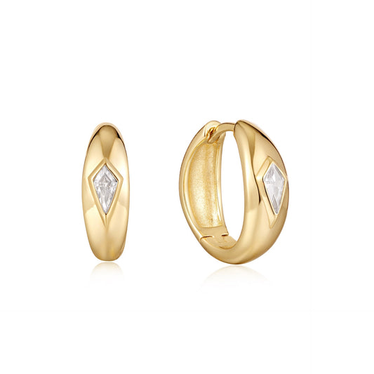 Ania Haie Dance 'Til Dawn - Sparkle Dome Hoop Earrings