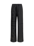 Toteme Women Silk Monogram Pants