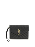 Saint Laurent Women Leather Clutch
