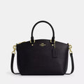 NWT Coach Leather Sadie Satchel Bag In Black