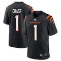 Cincinnati Bengals Ja'Marr Chase Black Game Jersey