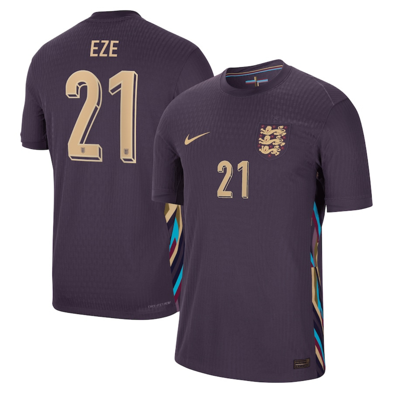 Eberchi Eze England 21 FIFA Euro Cup Jersey
