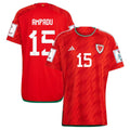 Ethan Ampadu Wales 15 Fifa World Cup Jersey