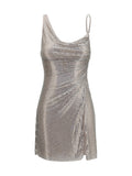 Self-Portrait Women Sequins Draped Dress
