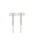 Self-Portrait Women Double Crystal Bow Earrings