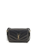 Saint Laurent Women Loulou Cassandre Toy Lambskin Shoulder Bag