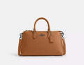 NWT Coach Leather Georgia Sachel Convertible Bag In Silver/Tan