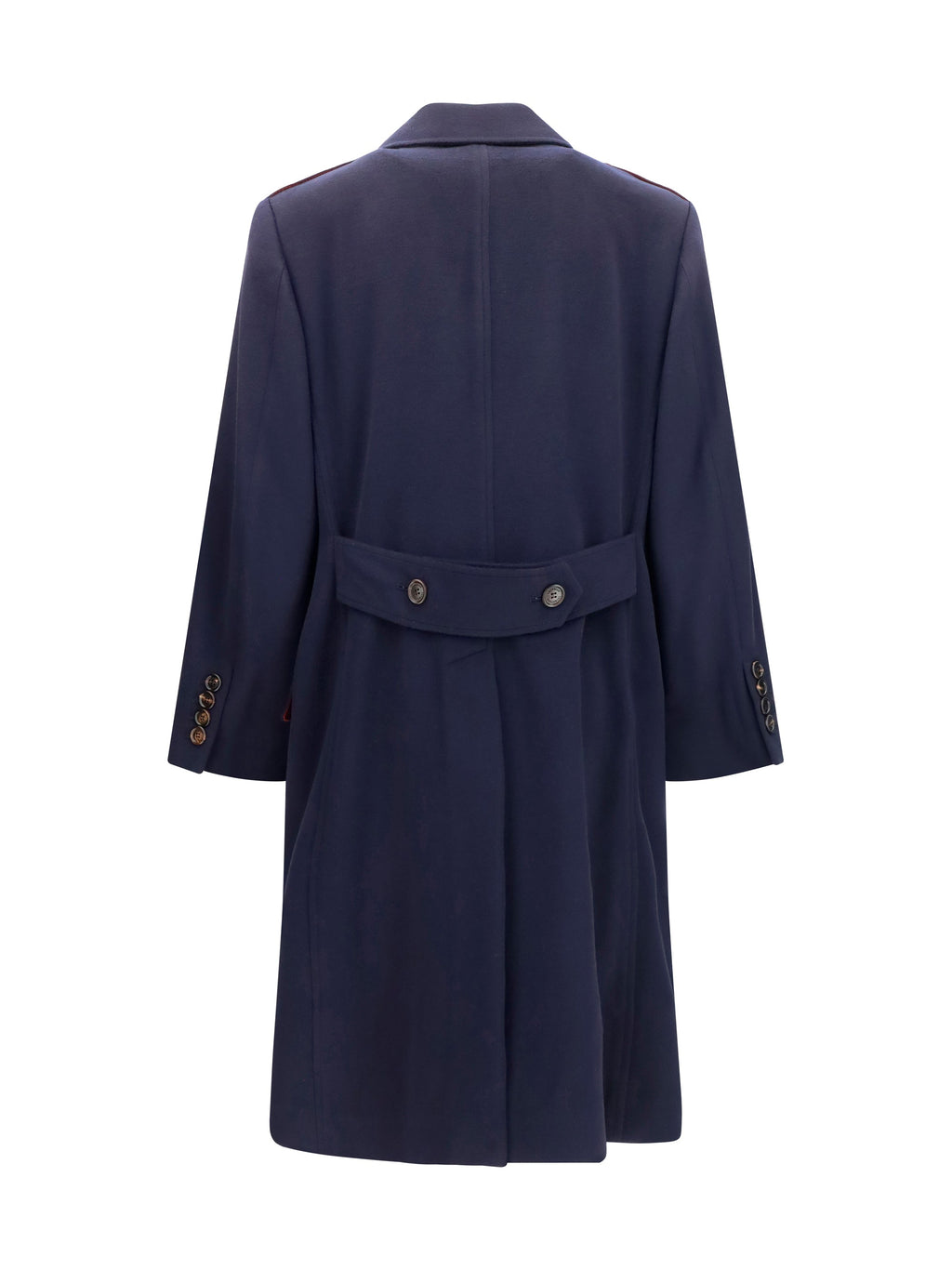 Brunello Cucinelli Men Double-Breasted Wool Coat