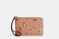 NWT Coach Corner Zip Wristlet With Shell Print