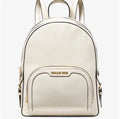 NWT Michael Kors Unisex Jaycee Leather Medium Backpack In Light Cream