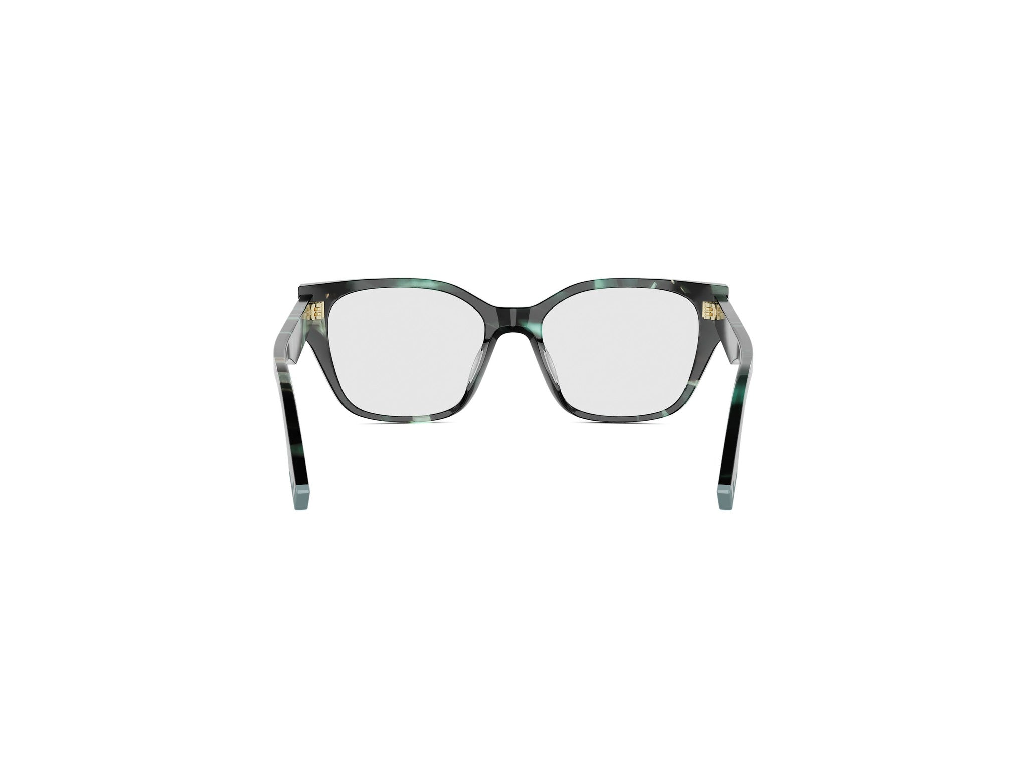 Dark Green Geometric Eyeglasses