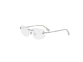 Rimless Geometric Eyeglasses
