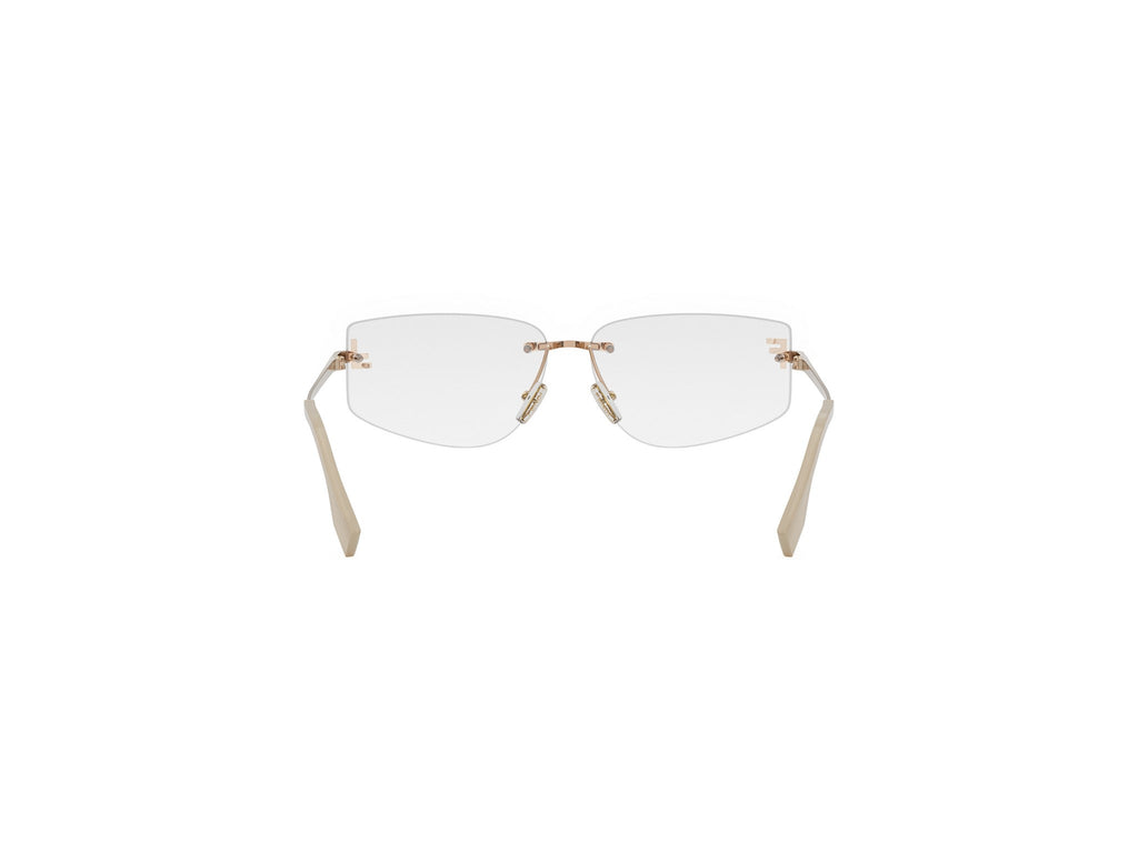 Rimless Geometric Eyeglasses