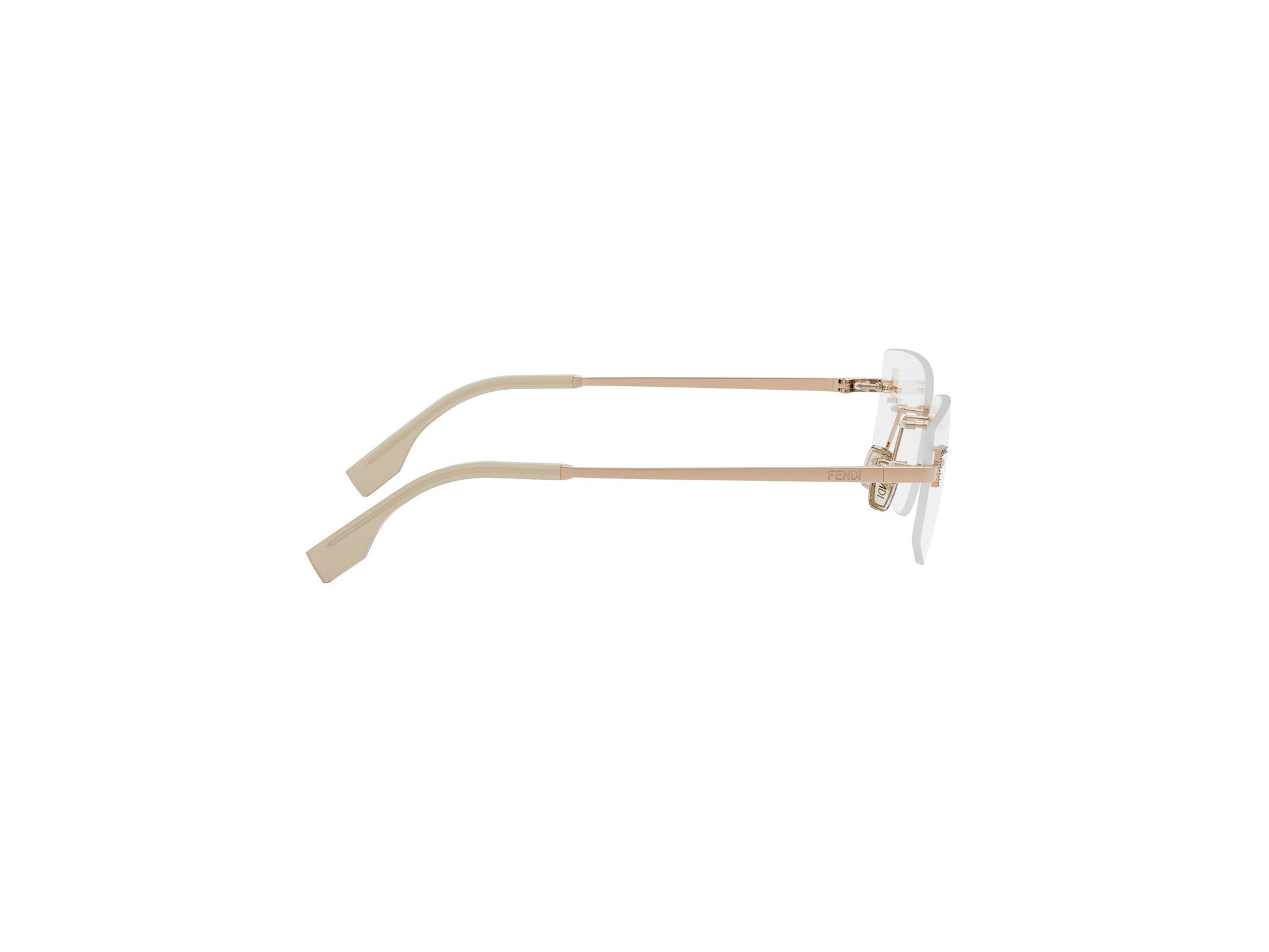 Rimless Geometric Eyeglasses