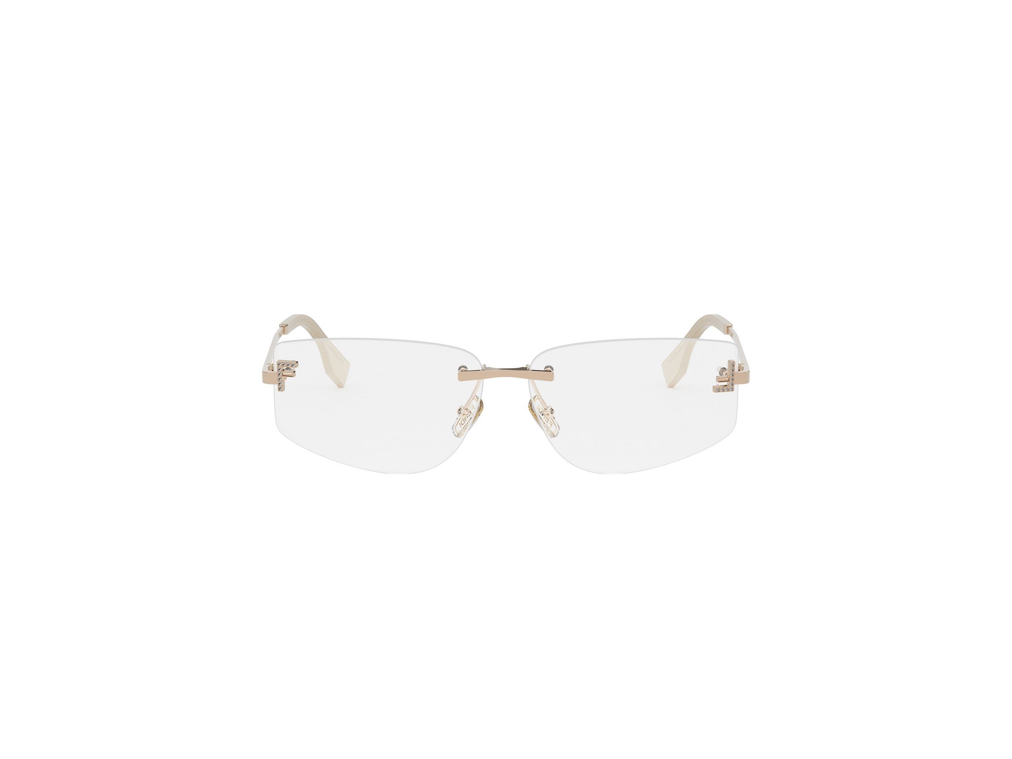 Rimless Geometric Eyeglasses