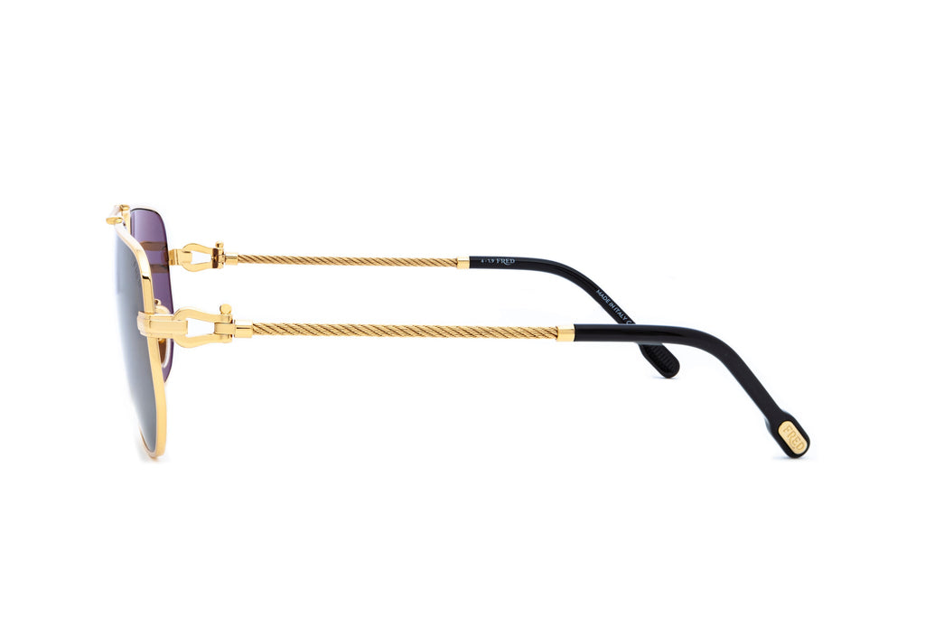 Gold Metal Navigator Sunglasses