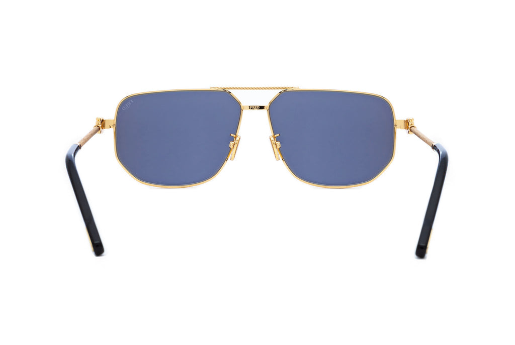 Gold Metal Navigator Sunglasses