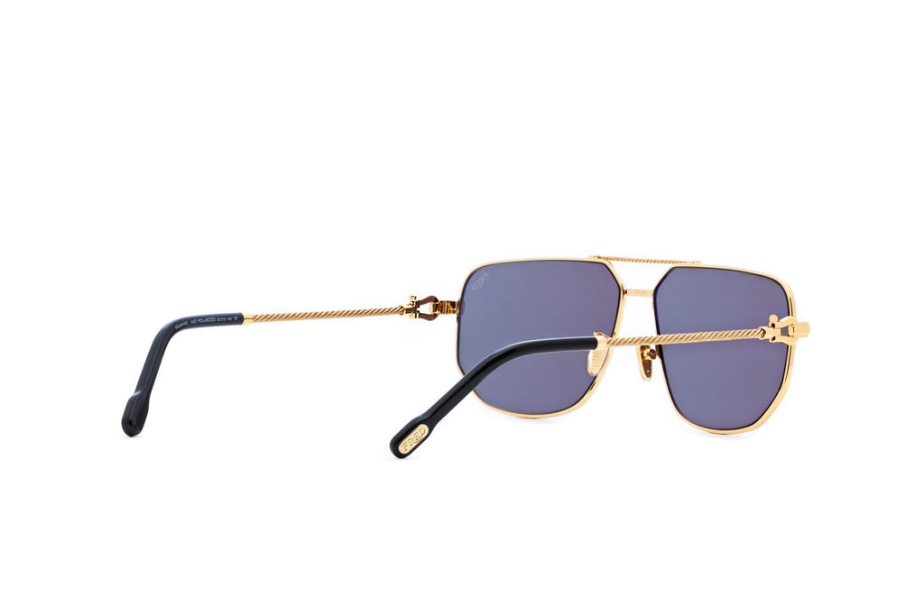 Gold Metal Navigator Sunglasses