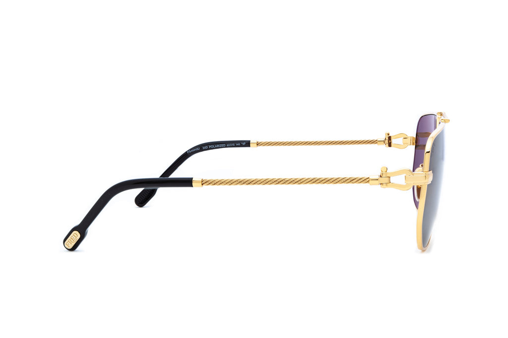 Gold Metal Navigator Sunglasses