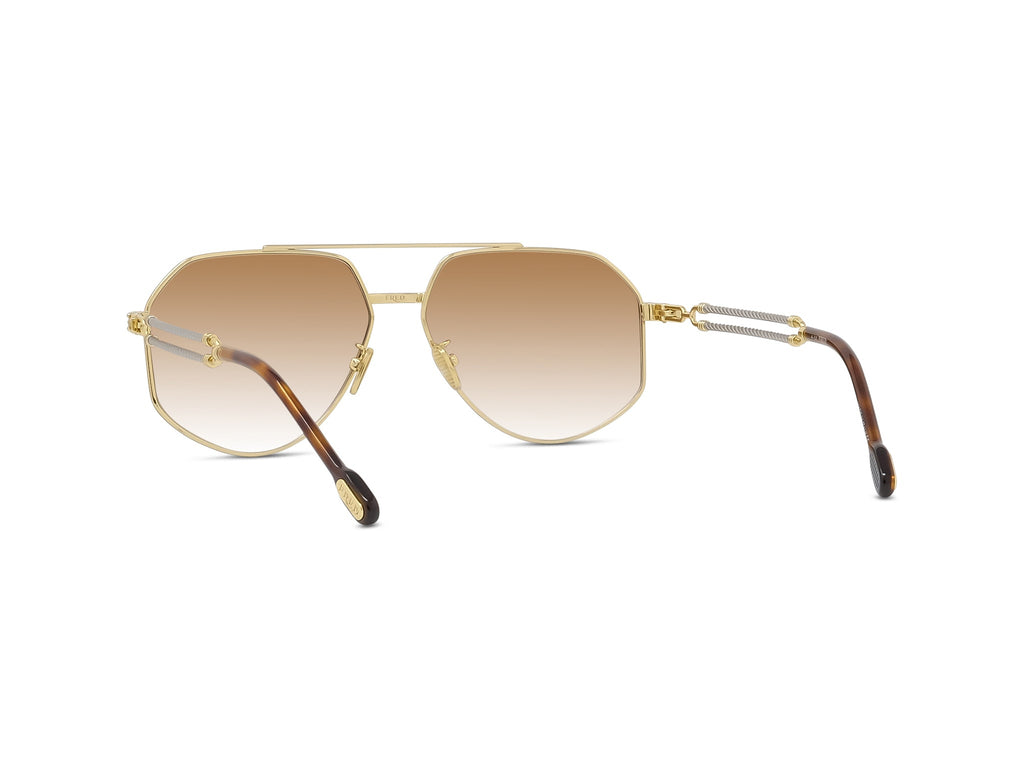Pilot Shiny Gold Metal Sunglasses